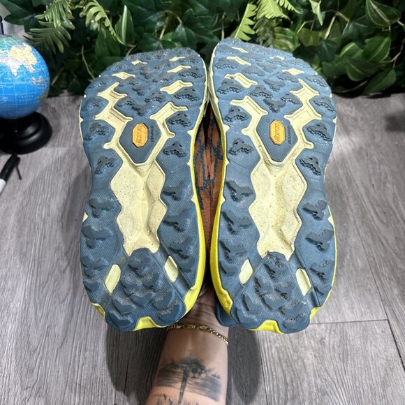 Hoka One Mens Speedgoat 5 Blue Coral Evening Trail Shoes 1123157-BCEP Sz 12.5 D